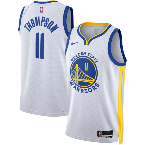 Klay Thompson Golden State Warriors Nike 2022/23 Swingman Jersey - Association Edition - White Klay Thompson Golden State Warriors Nike 2022/23 Swingman Jersey - Association Edition - White